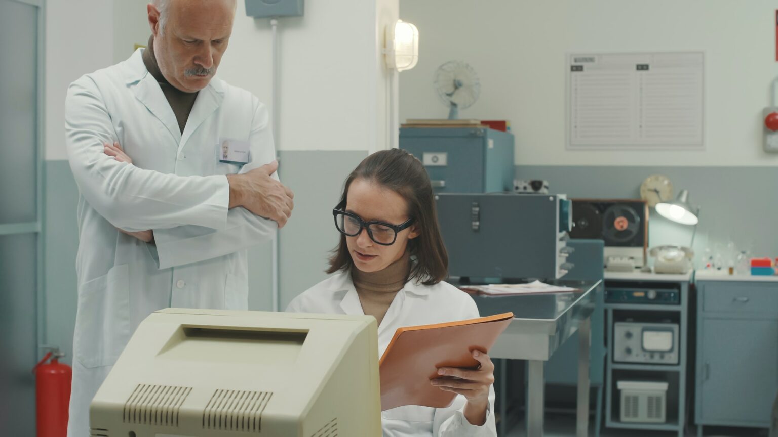 Scientific team working in the laboratory